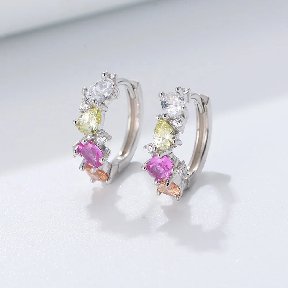 Rainbow Ohrringe S925 Silver