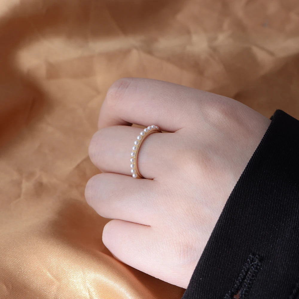 Freshwater Pearl Ring S925 Silver