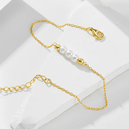 Süßwasser Perlen Armband S925 Silber