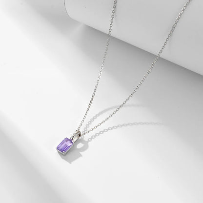 Gemma Damen Halskette S925 Silber Zirkonia