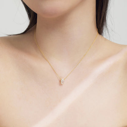 Solitare Halskette 585 Gold