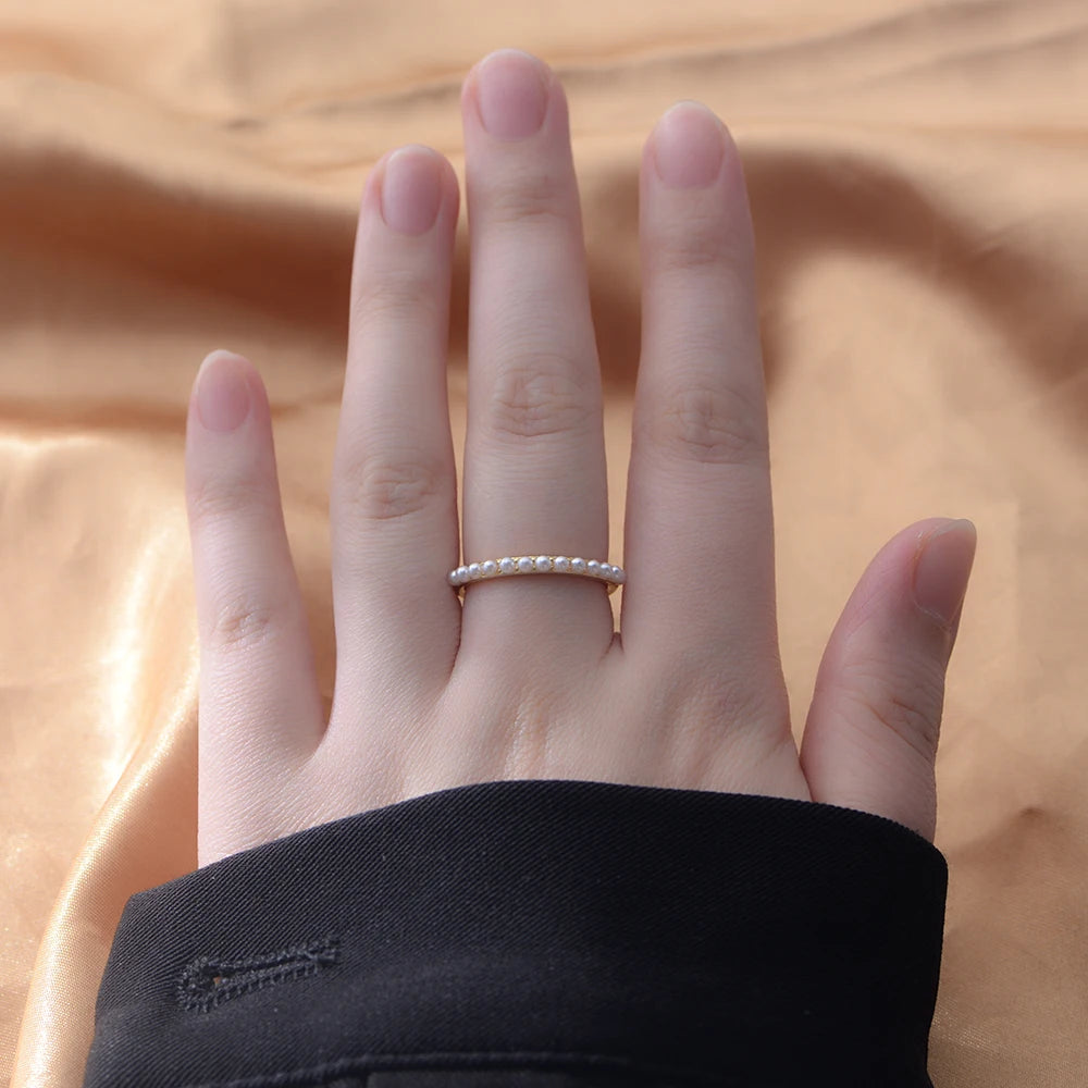Freshwater Pearl Ring S925 Silver