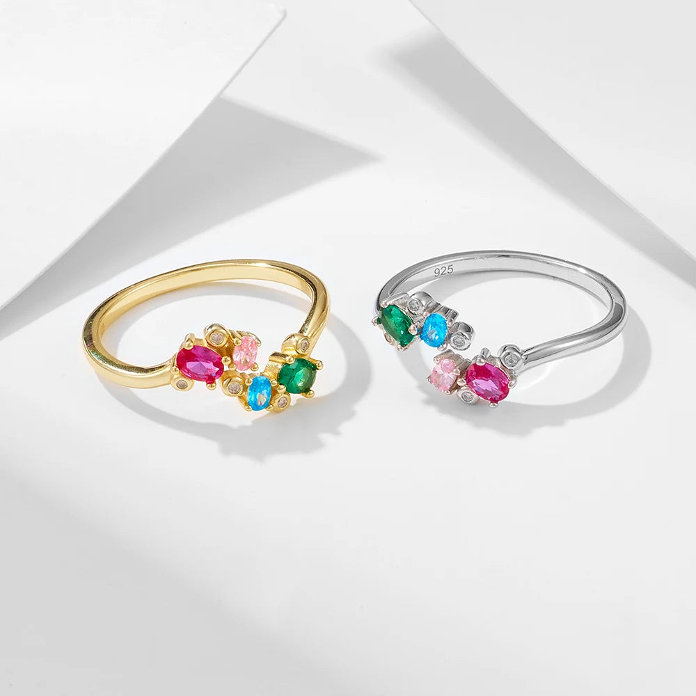 Colorful Ring S925 Silver