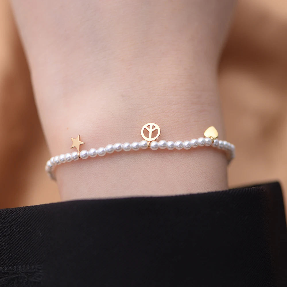 Tina Süßwasser Perlen Armband S925 Silber