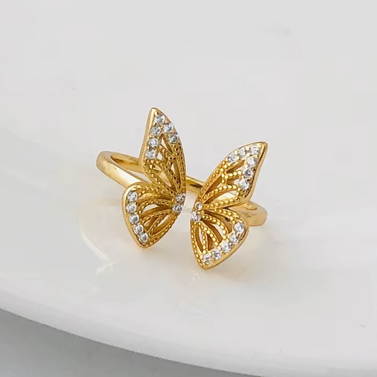 Lepidoptera Ring S925 Silber