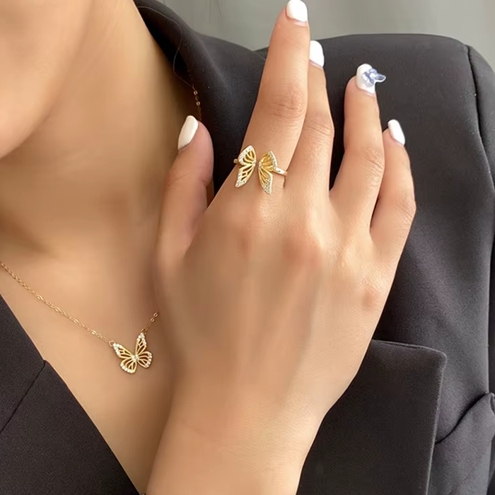 Lepidoptera Ring S925 Silber