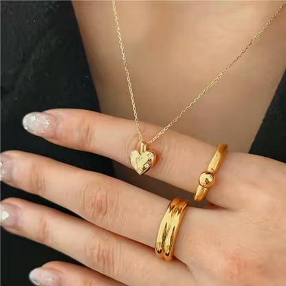 Golden Herz Halskette